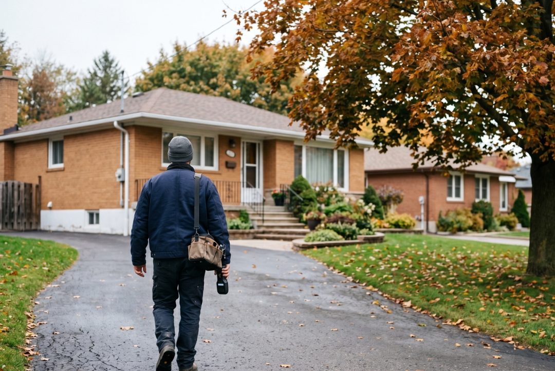 True Restoration technician arriving at a York Region home